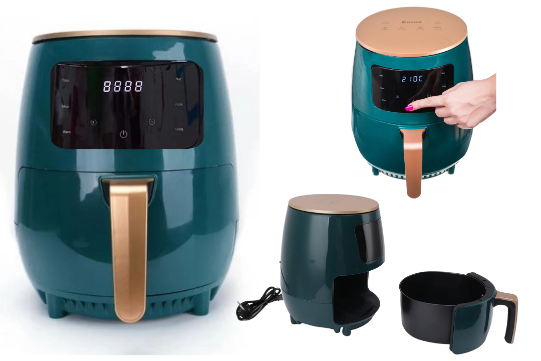 Freidora de aire digital 6L 2400W Vigore