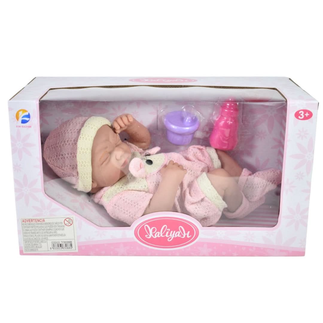 Muñeco Bebé Realista de Goma 35cm - Bebote Articulado Soft Touch
