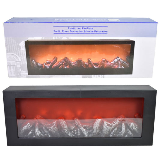Lámpara LED Efecto Llama Realista - Estufa Decorativa Panorámica 56cm