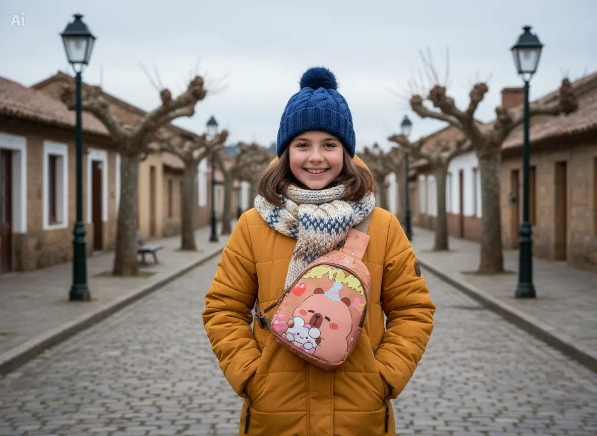 Mini bolso cruzado de carpincho 23x17cm. OFERTA LANZAMIENTO!