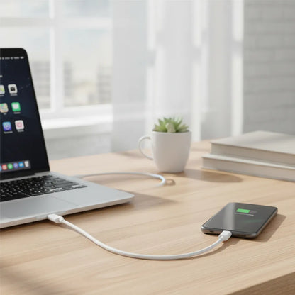 Cable USB a Micro USB de 1 Metro - Blanco (USB 2.0)
