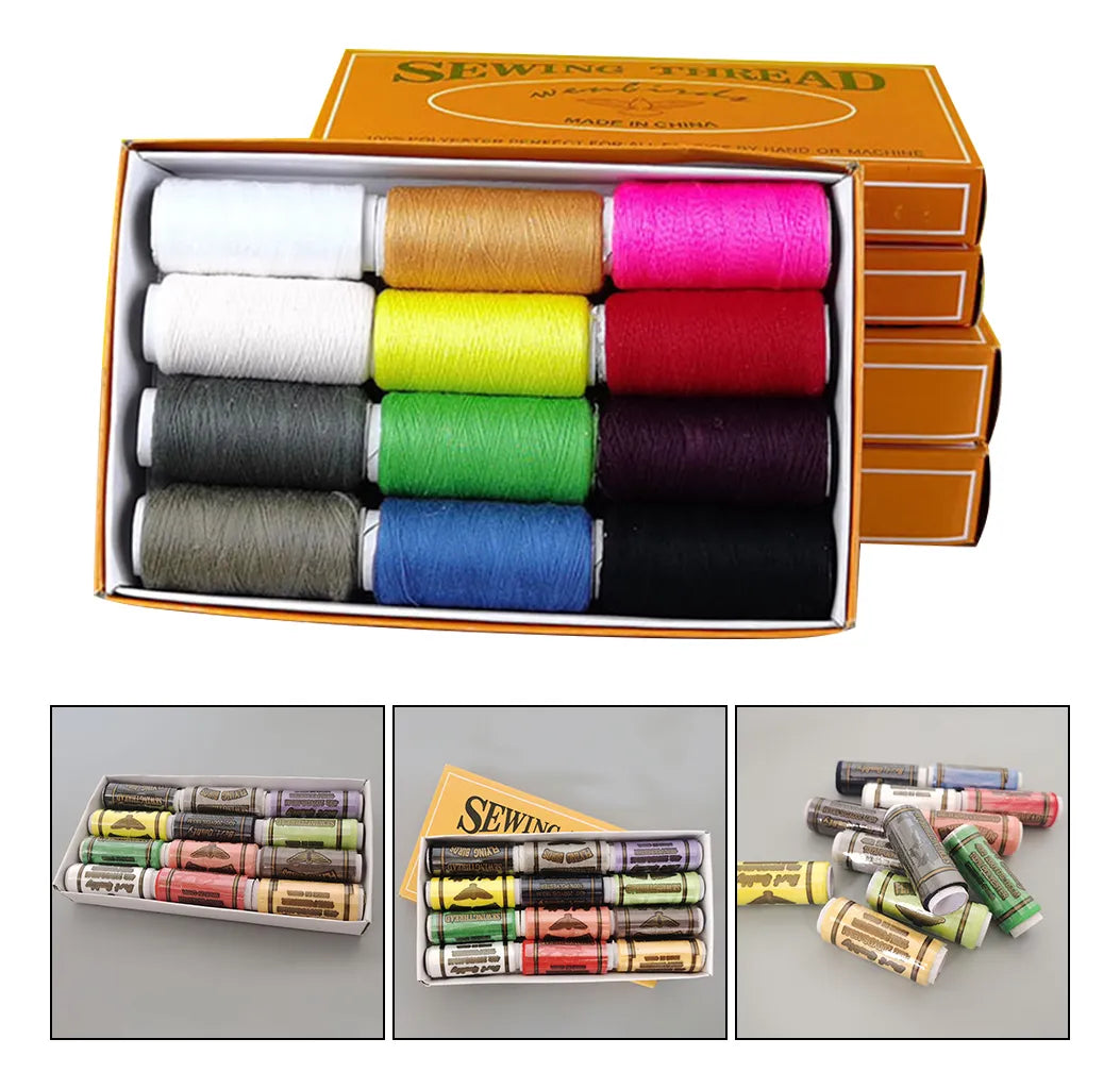 Hilos de coser x 12 unidades para máquina y uso doméstico
