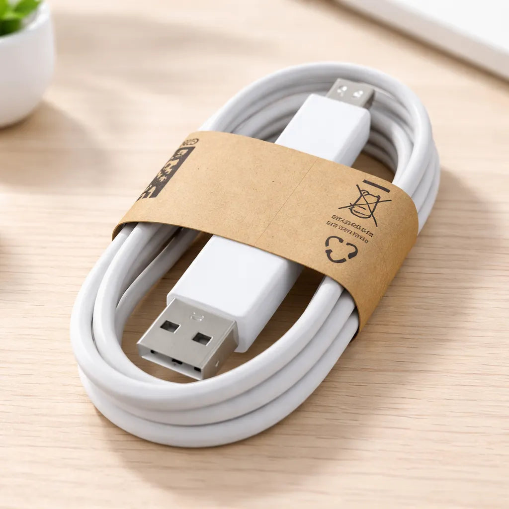 Cable USB a Micro USB de 1 Metro - Blanco (USB 2.0)