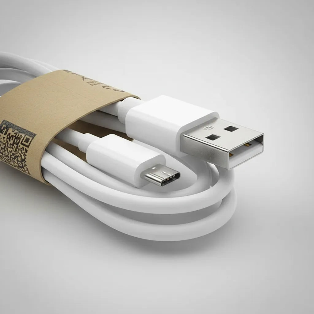 Cable USB a Micro USB de 1 Metro - Blanco (USB 2.0)