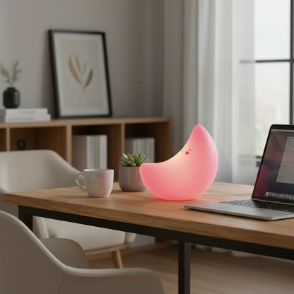 Veladora LED Luna 3D 14cm - Luz de Noche Relajante Quitamiedos