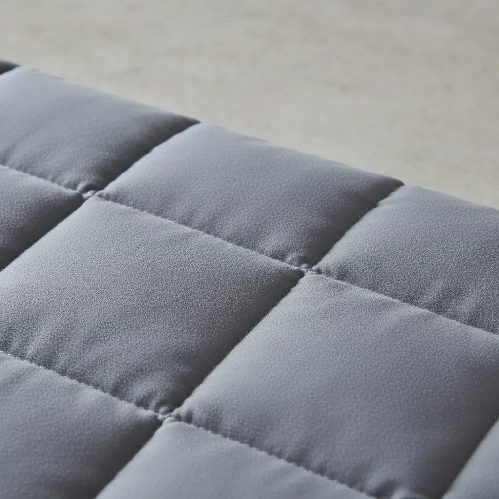 Manta Con Peso Terapéutica 7kg Algodón Antiestrés 150x200cm - Gris