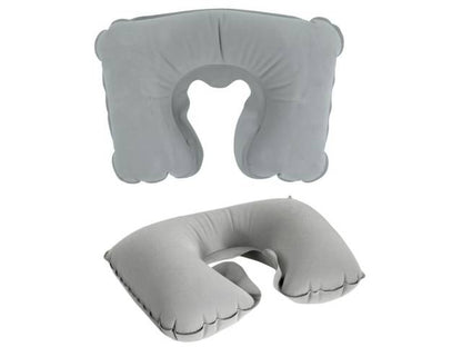 Almohada inflable para viaje 39x26cm. Negra o Gris