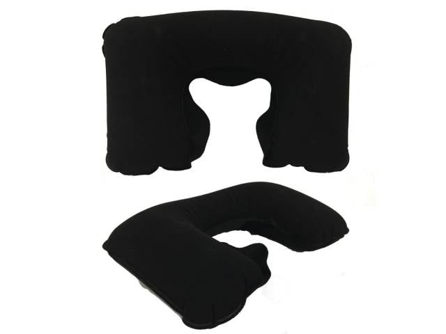Almohada inflable para viaje 39x26cm. Negra o Gris