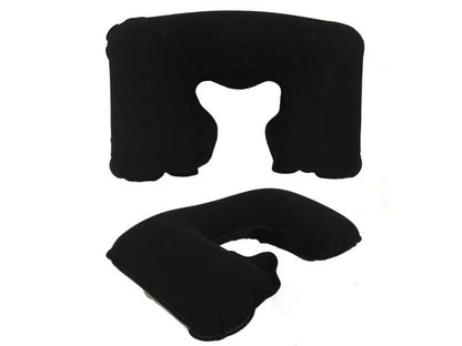 Almohada inflable para viaje 39x26cm. Negra o Gris