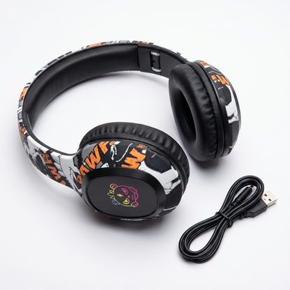 Auriculares Bluetooth Gamer con Luces RGB y Pure Bass - Inalámbricos