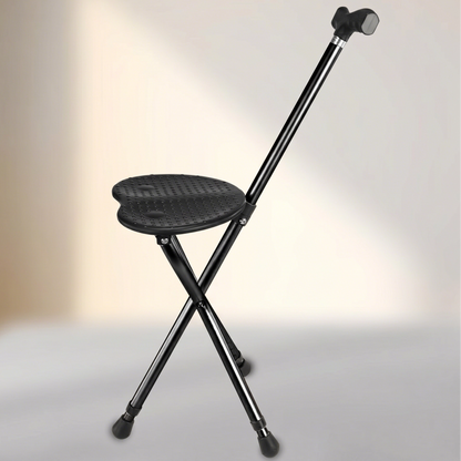 Bastón Trípode con Asiento Peguera Plegable - 90cm de Altura