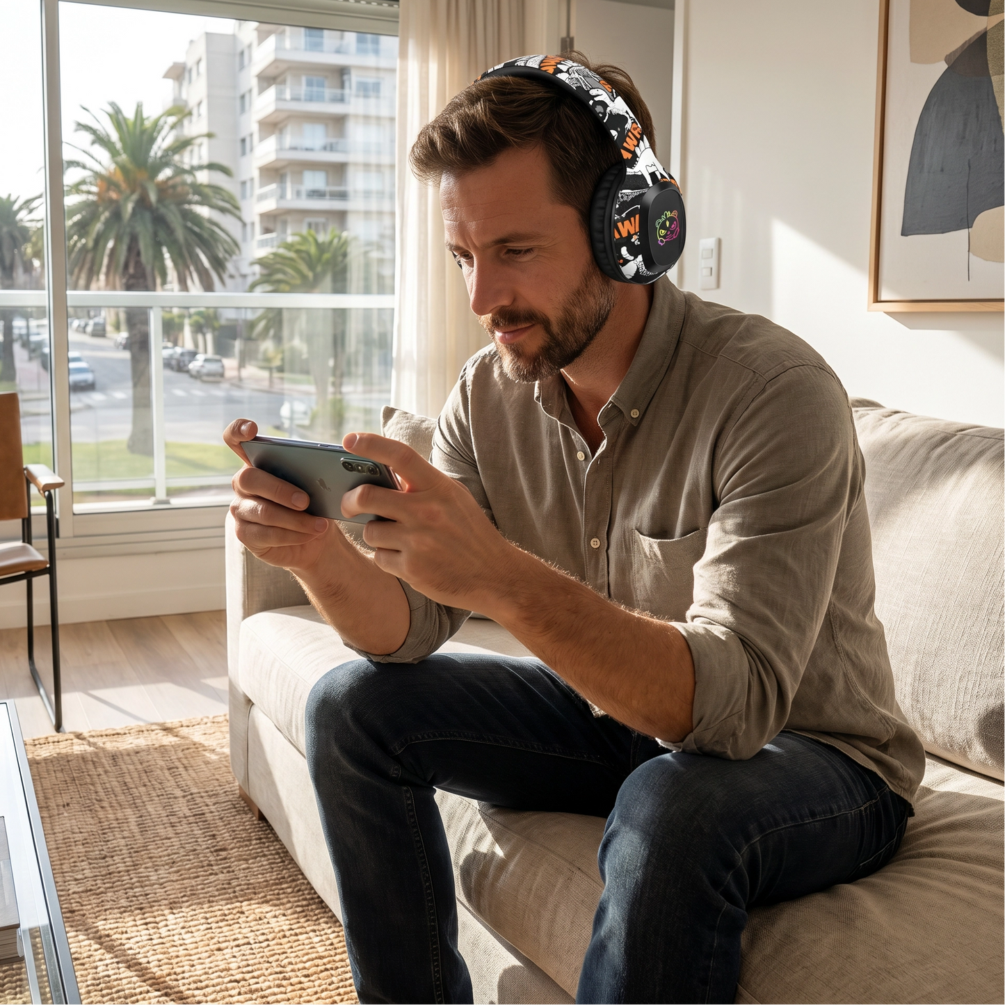 Auriculares Bluetooth Gamer con Luces RGB y Pure Bass - Inalámbricos