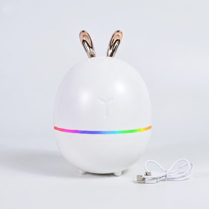 Humidificador Ultrasónico Conejo Difusor De Aroma Luz LED 260ml US