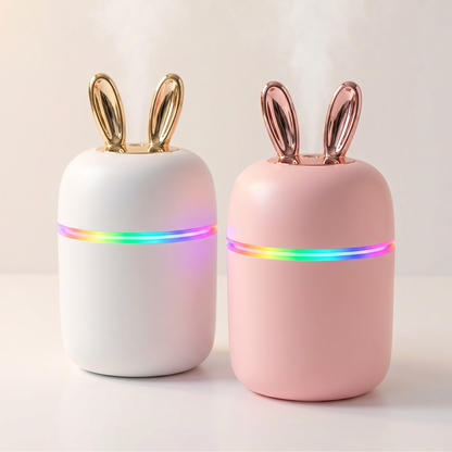 Humidificador Ultrasónico Conejo Difusor De Aroma Luz LED 260ml US