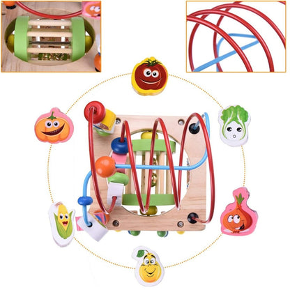 Cubo Didáctico de Madera 5 en 1 para Niños