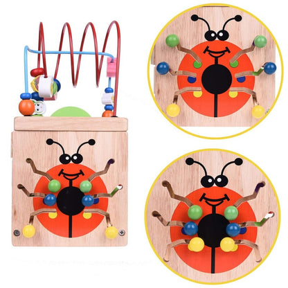 Cubo Didáctico de Madera 5 en 1 para Niños