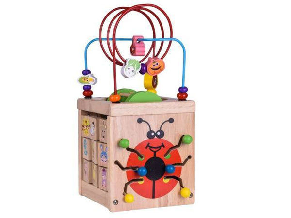 Cubo Didáctico de Madera 5 en 1 para Niños