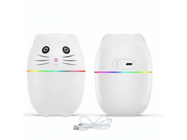 Humidificador Difusor Ultrasónico Kawaii 220ml - Lámpara LED y USB