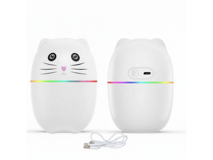 Humidificador Difusor Ultrasónico Kawaii 220ml - Lámpara LED y USB
