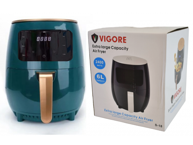 Freidora de aire digital 6L 2400W Vigore