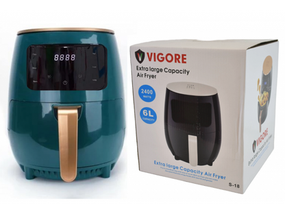 Freidora de aire digital 6L 2400W Vigore