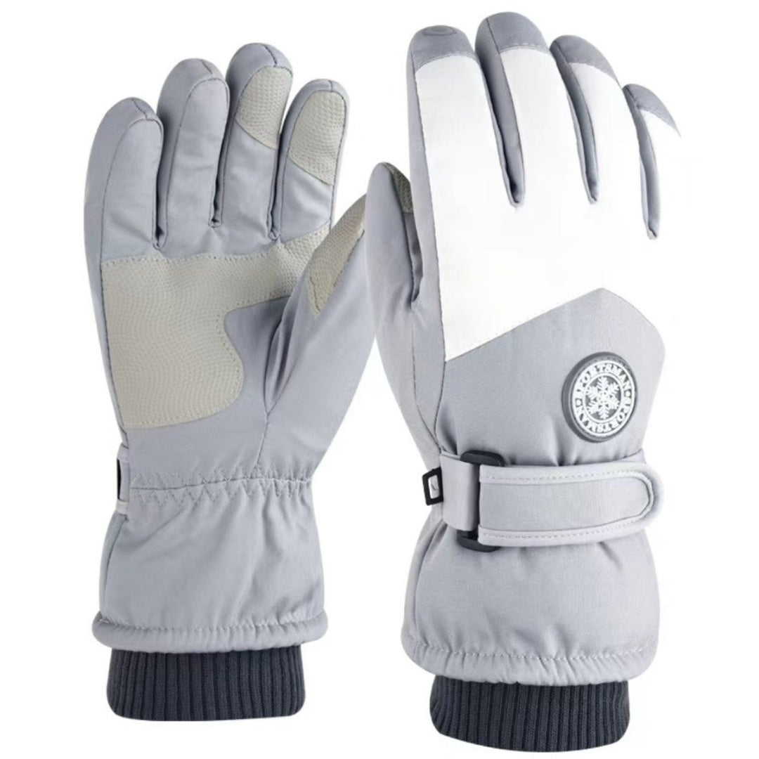 Guantes de Invierno Impermeables Térmicos con Pantalla Táctil - Negro Deportivo