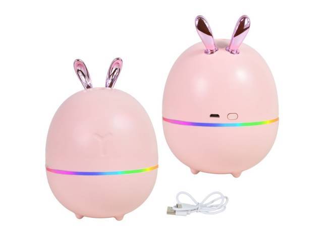 Humidificador Ultrasónico Conejo Difusor De Aroma Luz LED 260ml US