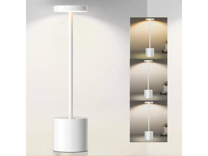 Lámpara de Mesa LED Inalámbrica Táctil Recargable - Diseño Minimalista Slim 34x8cm