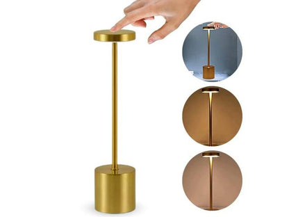 Lámpara de Mesa LED Inalámbrica Táctil Recargable - Diseño Minimalista Slim 34x8cm