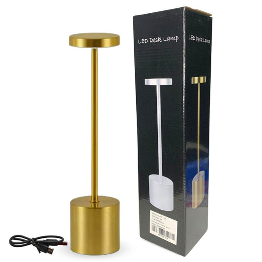 Lámpara de Mesa LED Inalámbrica Táctil Recargable - Diseño Minimalista Slim 34x8cm
