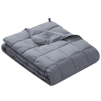 Manta Con Peso Terapéutica 7kg Algodón Antiestrés 150x200cm - Gris