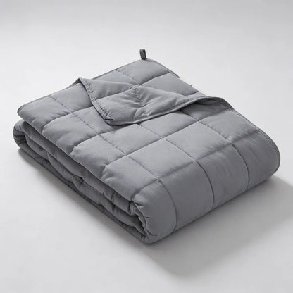Manta Con Peso Terapéutica 7kg Algodón Antiestrés 150x200cm - Gris