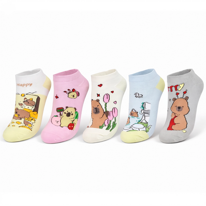Medias con Diseño de Carpincho Talle 35-41 - Algodón Premium Divertidas
