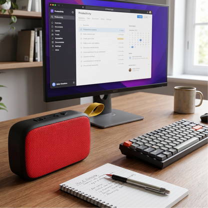 Parlante Portátil Bluetooth Ultracompacto 13x8cm - Tablepro MG2 Rojo