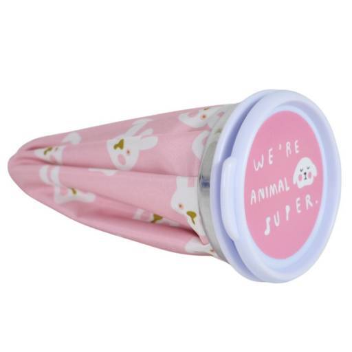 Bolsa de tela con tapa para hielos 15x8cm.