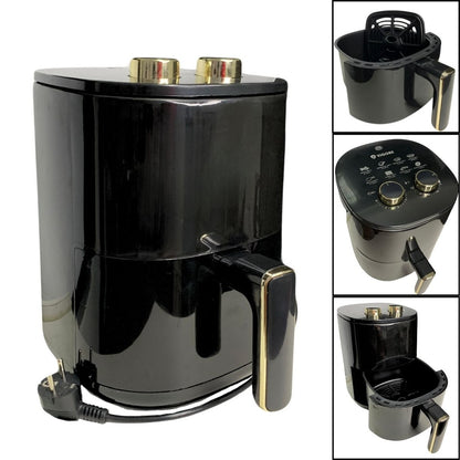 Freidora de aire 4L 1050W negra Vigore