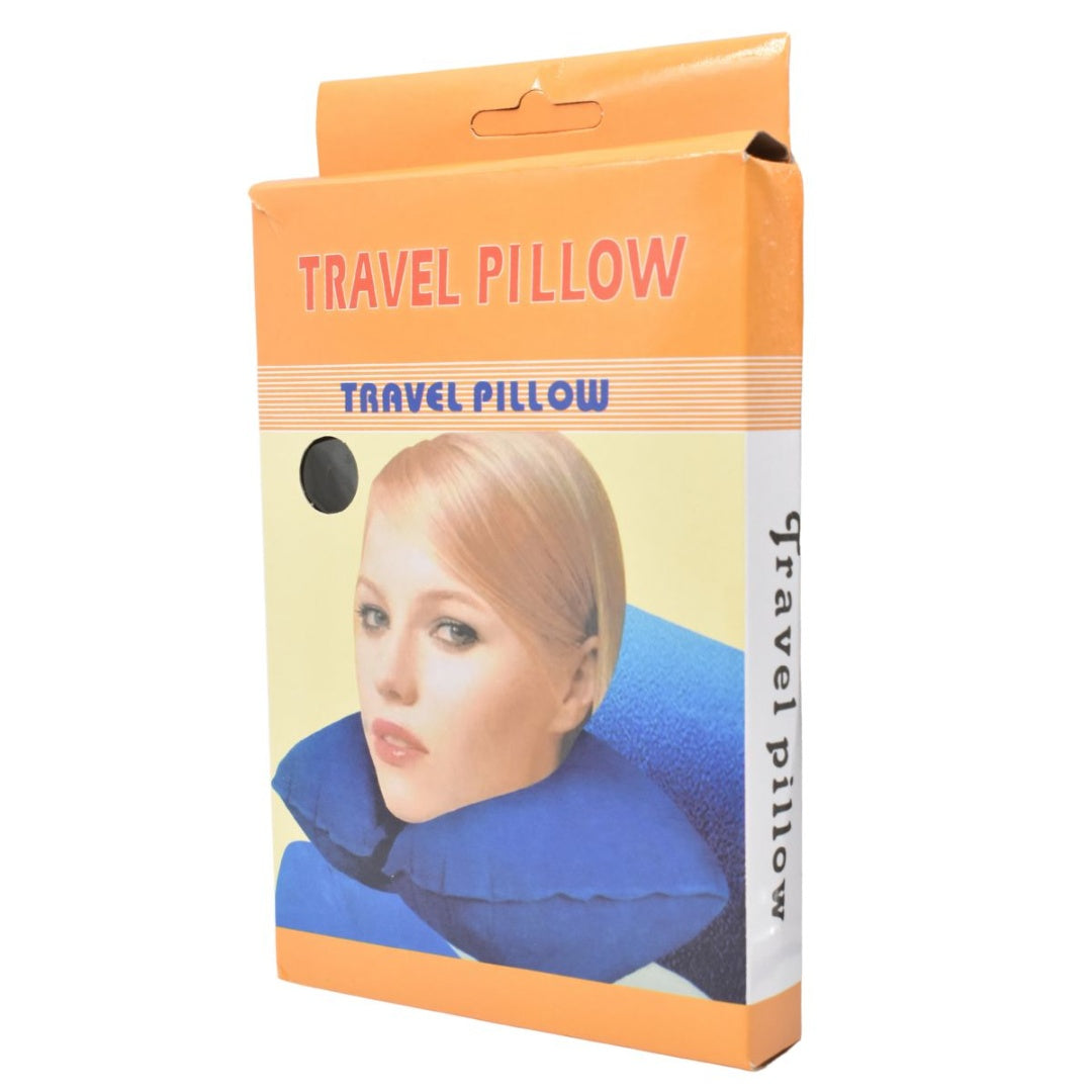 Almohada inflable para viaje 39x26cm. Negra o Gris