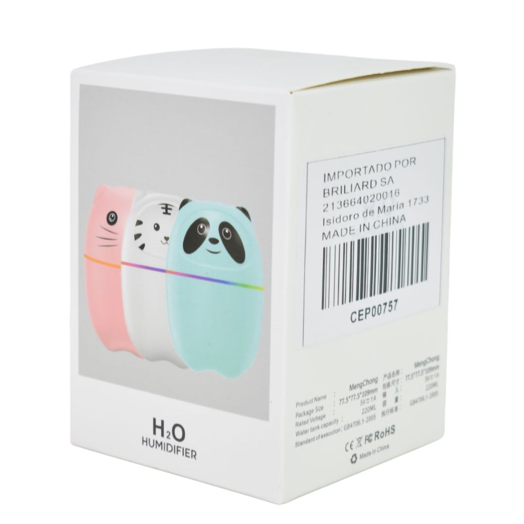 Humidificador Difusor Ultrasónico Kawaii 220ml - Lámpara LED y USB