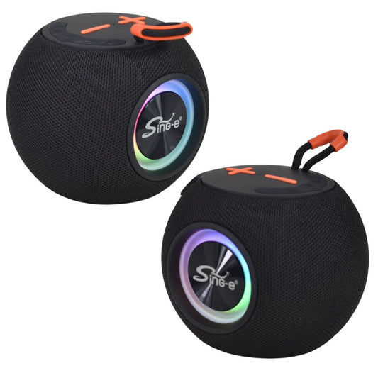Parlante Bluetooth Esférico con Luces LED RGB y Radio FM - Sing-e ZQS P5