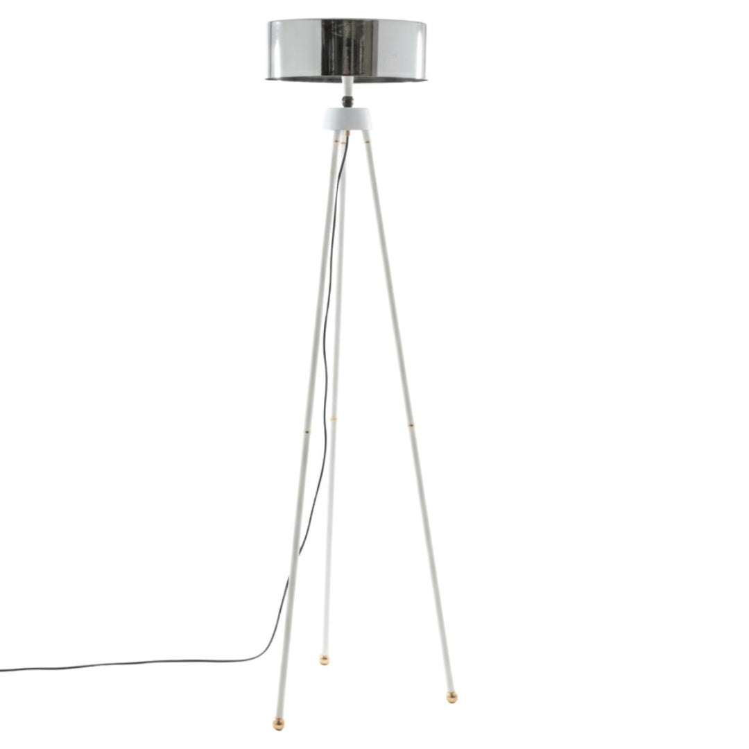 Lámpara de Pie Trípode LED 135cm con Pantalla de Cristal y 3 Modos de Luz