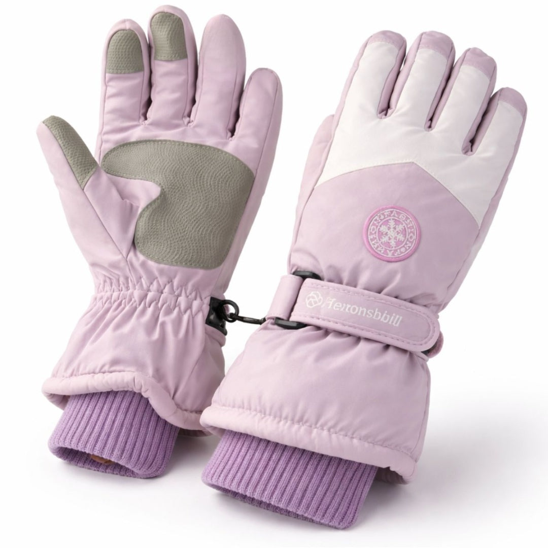 Guantes de Invierno Impermeables Térmicos con Pantalla Táctil - Negro Deportivo