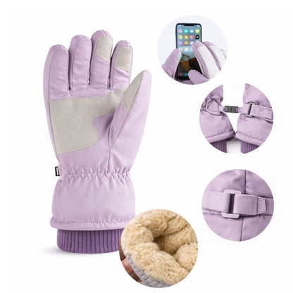 Guantes de Invierno Impermeables Térmicos con Pantalla Táctil - Negro Deportivo