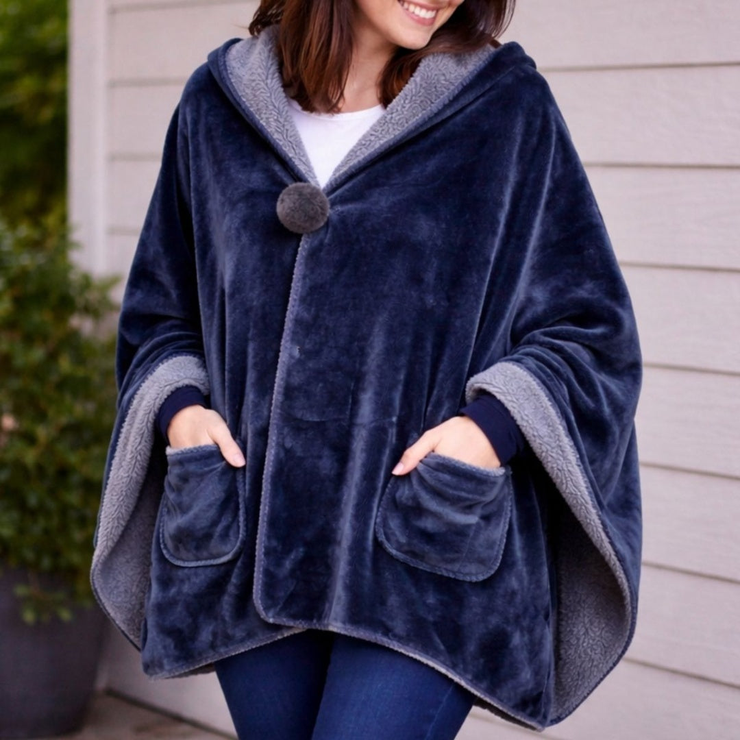 Manta Poncho de Abrigo con Bolsillos 65x170cm - Varios Colores