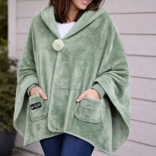 Manta Poncho de Abrigo con Bolsillos 65x170cm - Varios Colores